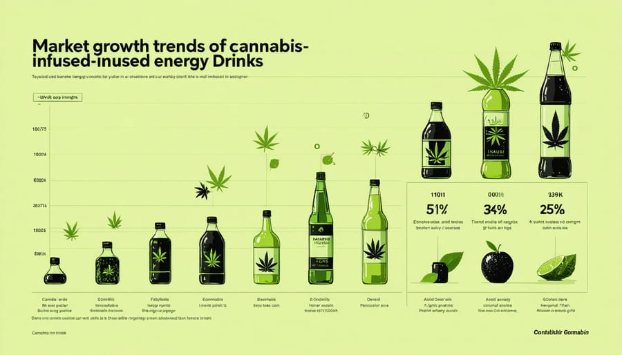 Growth trends and consumer demographics of cannabis-infused energy drinks