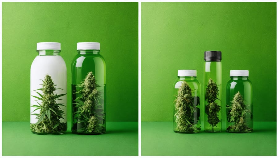 Comparison of eco-friendly cannabis packaging versus traditional plastic packaging